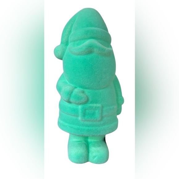 NWT large flocked Santa Christmas Xmas free standing - Picture 1 of 6